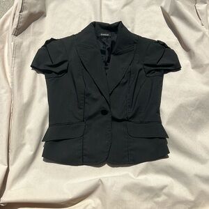 Bebe black short sleeve blazer
